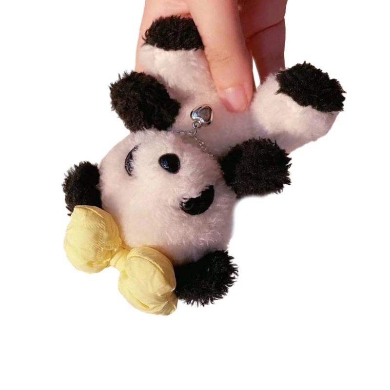 Panda Plush Car Keychain Lovely & Eye-catching Decoration for Your Vehicles