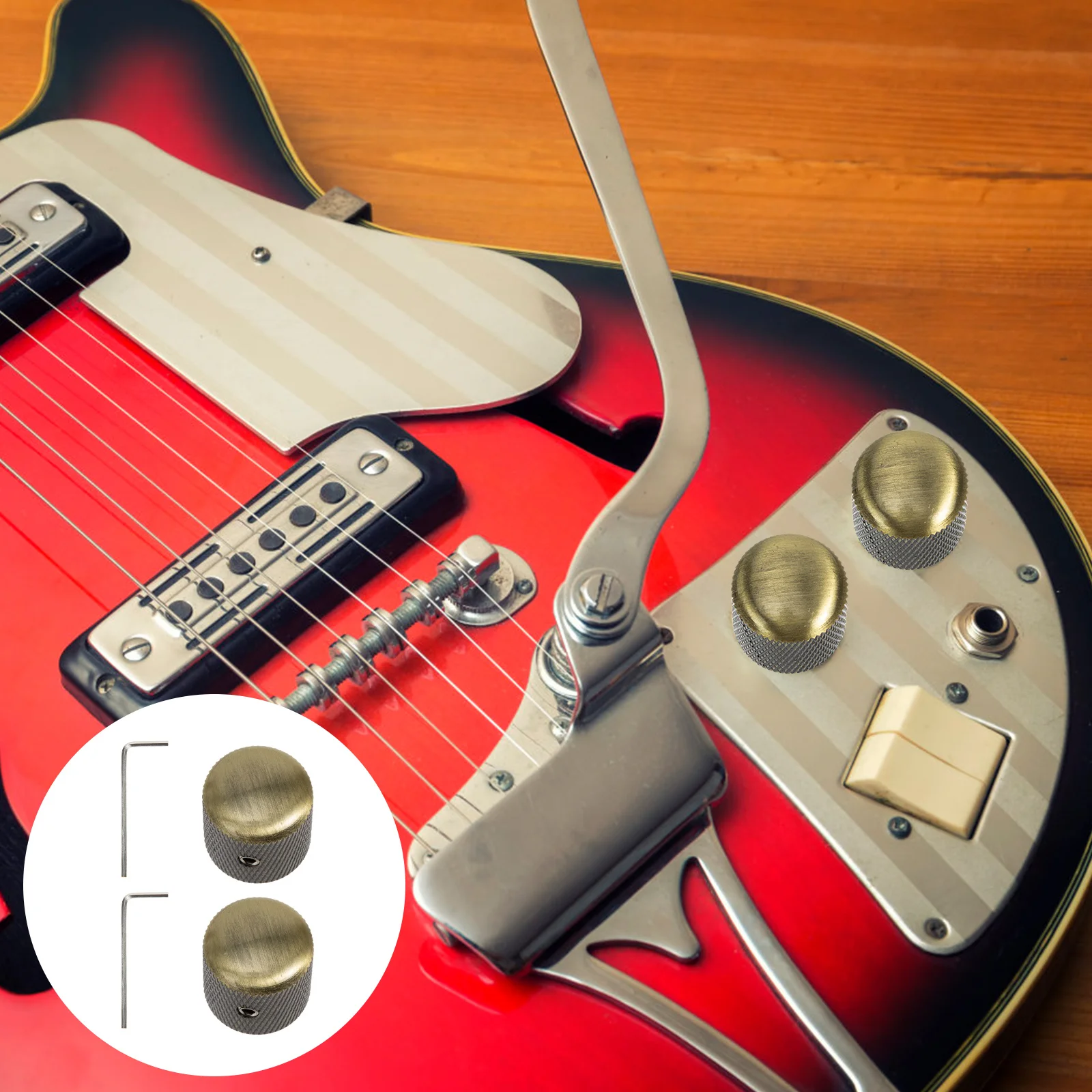 

2 Sets Volume Knob Wrenches Instruments Guitar Control Electric Parts Accessories Practical Accessory