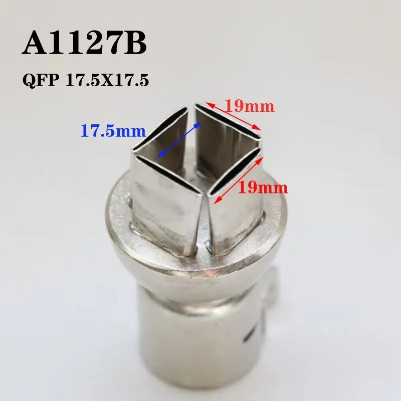 850/852 14*20mm air nozzle hot air gun nozzle square QFP PLCC hot air nozzle weld typhoon Tsui A1128B