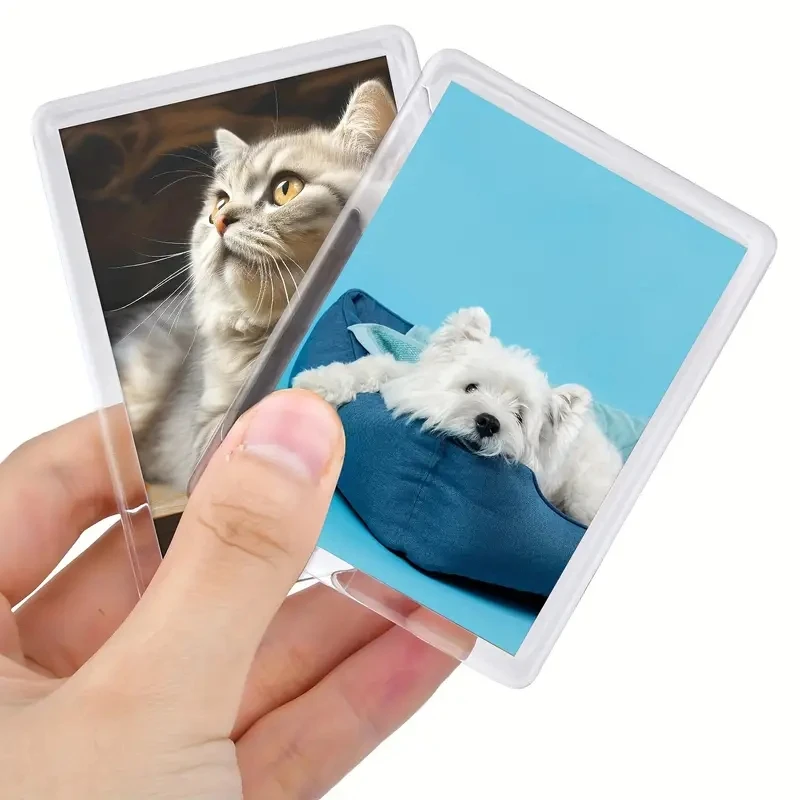 10-40Pcs Multi Sizes Mini Magnetic Fridge Photo Frame Blank Insert Picture Holder Refrigerator Magnet Home Decor Accessory