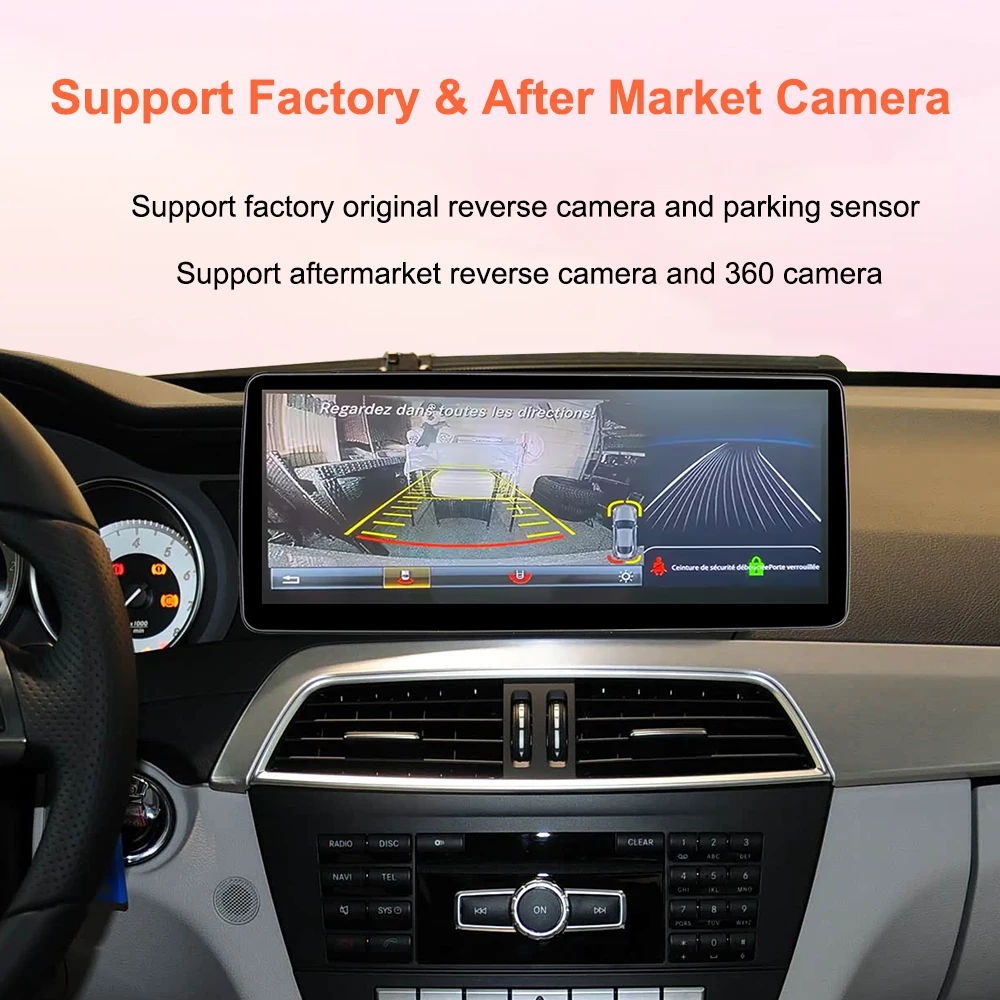 Car Multimedia system Bonroad 12,3 inches 2400*900 Android Auto thread Carplay Linux for Mercedes Benz C class W204 2011-2014 system NTG4.5