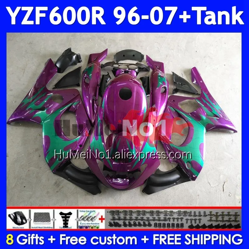 OEM purple blk Thundercat For YAMAHA YZF 600R YZF-600R 352No.37 YZF600R 96 97 98 99 00 01 2002 2003 2004 2005 2006 2007 Fairing