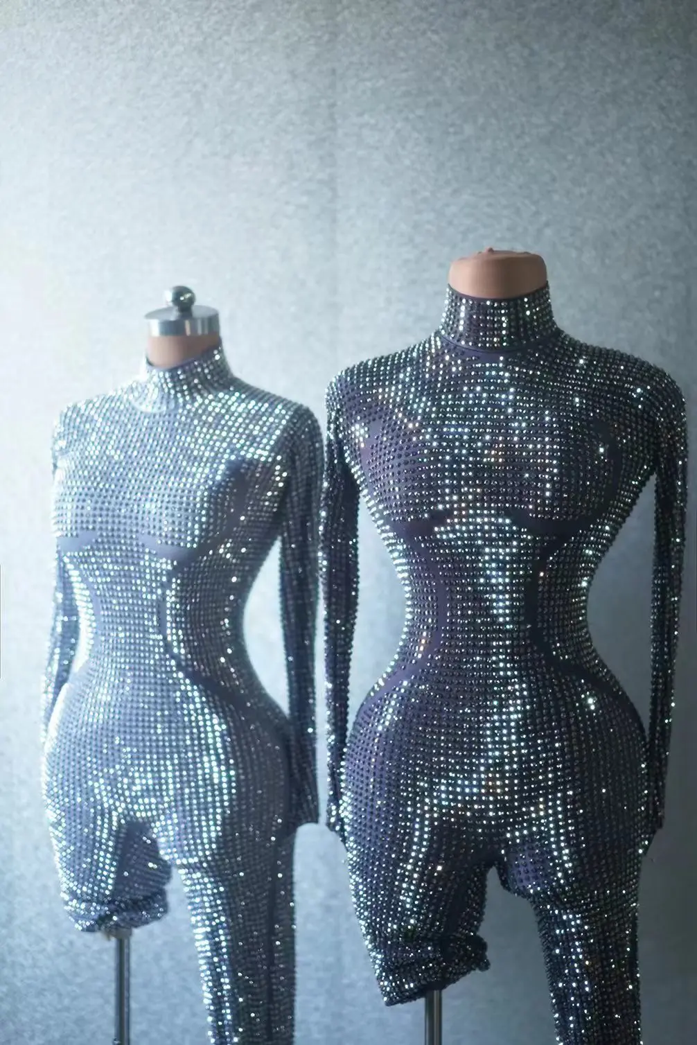 

Luxurious Allrhinestone Jumpsuit For Women Sexy Dance Nightclub Singer Performance Stage Costume Party Drag Queen One-piece Suit