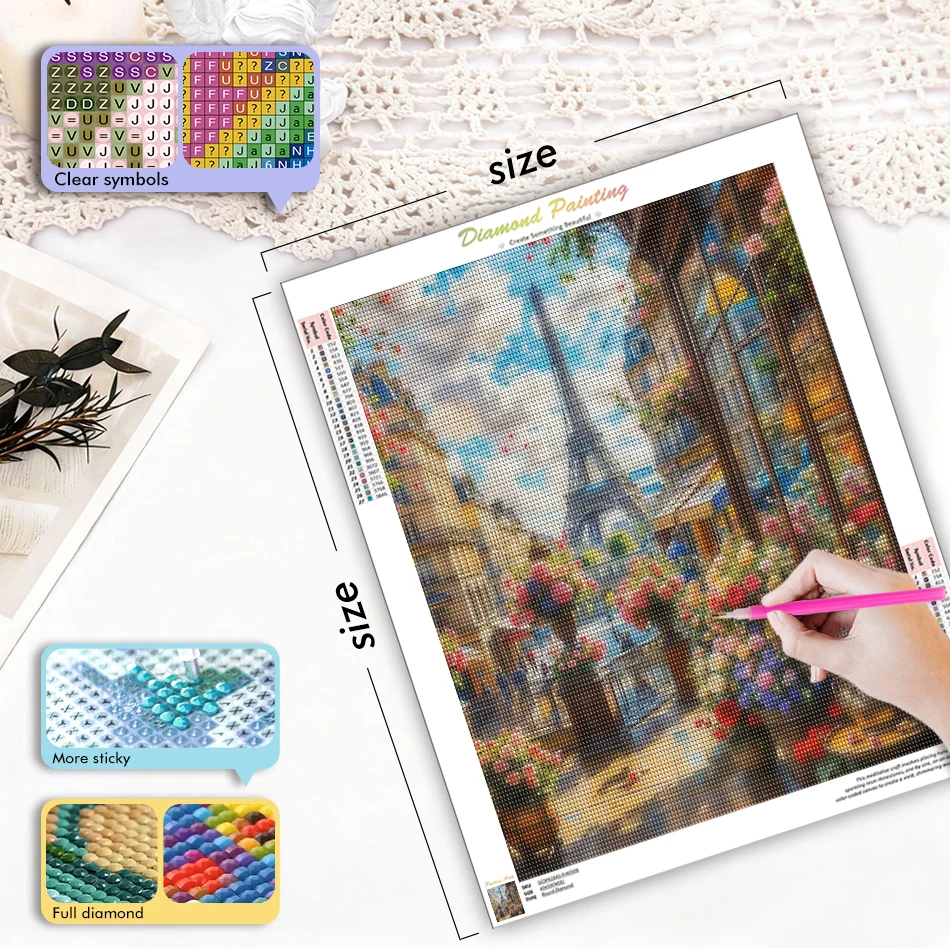 CHENISTORY Lukisan Berlian unt - Resin Art Wallpaper ulasan dan harga