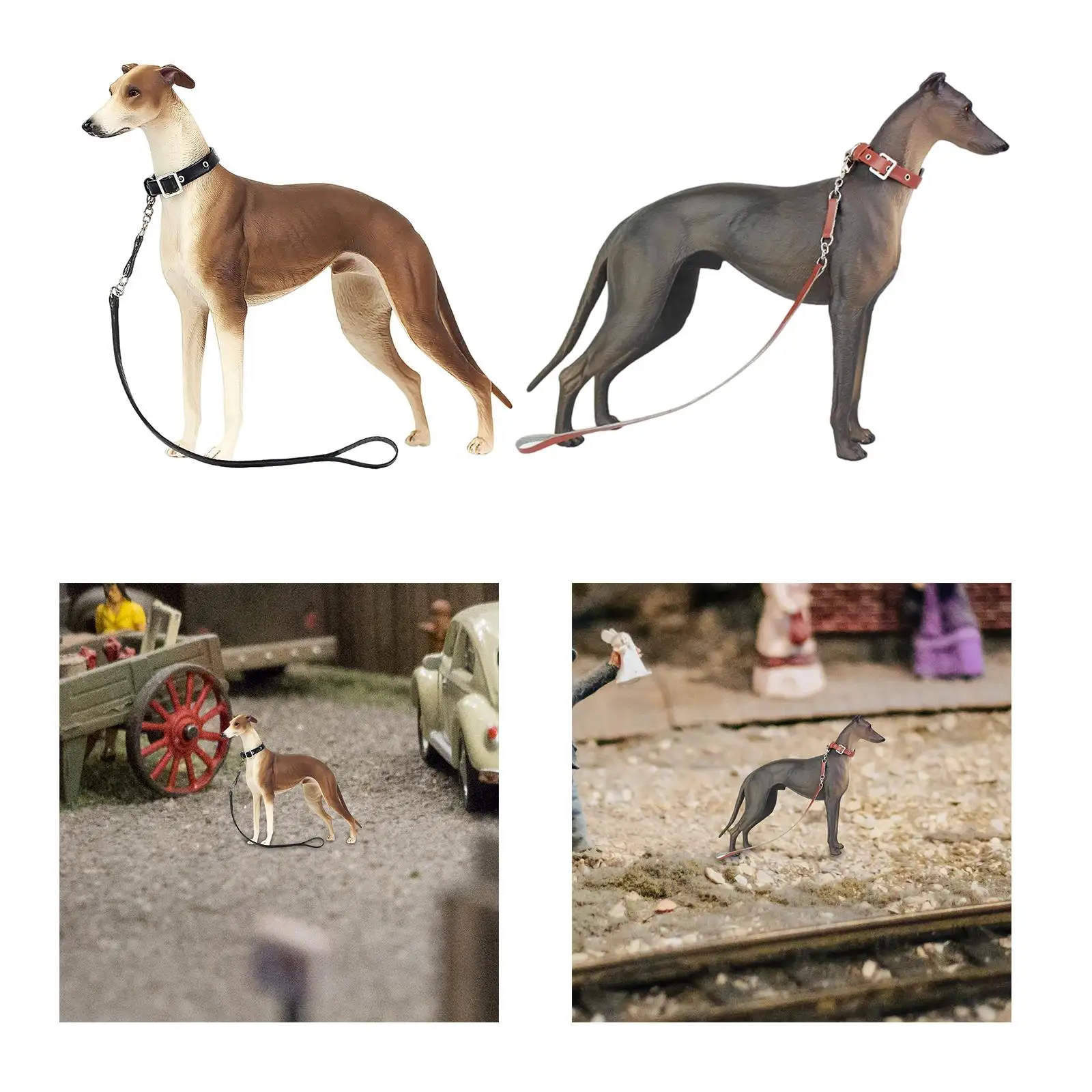 Figura de perro 1/6, decoración coleccionable, juguete educativo, juguete pintado para niños