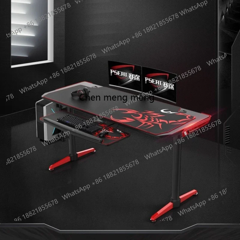 E153 Gaming table Double game Carbon fiber office desk Writing computer Desktop extended computer desk
