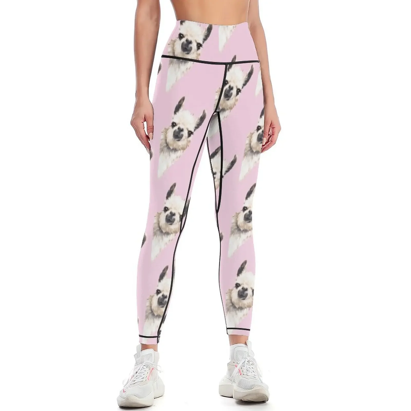 Sneaky Llama Leggings sportswear for gym Women's sportswear gym pants Sportswear woman gym Womens Leggings
