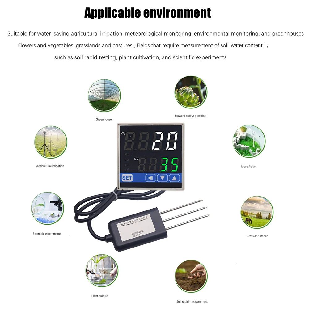 0-100% soil water content contoller agriculture greenhouse Plant planting cultivate irrigation culture ground water controller