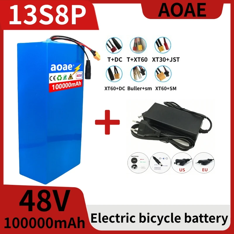 

AOAE New Original 48V 100ah 13s8p Lithium Battery Pack 48v 2000W Citycoco Motorized Scooter Batteries Built in battery pack