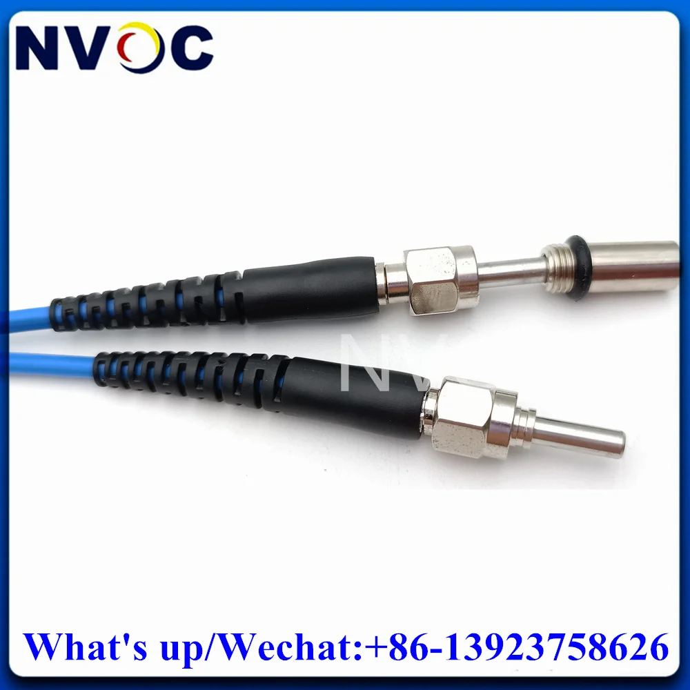 Imagem -03 - Conector uv do Cabo do Cabo de Remendo da Fibra Sma905-sma da Fibra Ótica do Silicone Quarts o Meta do Núcleo do Silicone 300um Virola Cerâmica mm sx 5m