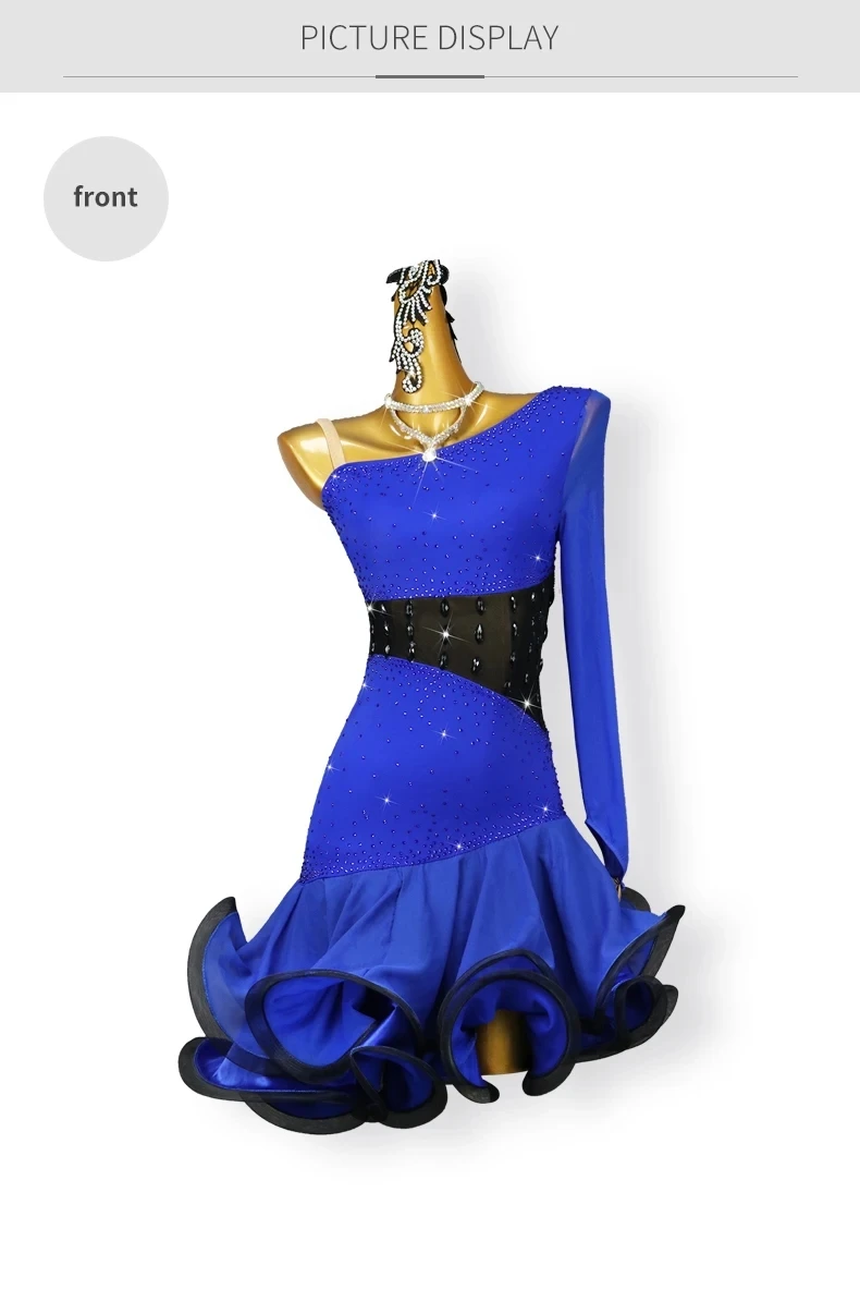 2026 Lateinamerikanische Tanzkleidung Wettbewerbsanzug Mädchen Samba Party Kostüm Damen Elegantes Partykleid Amerikanische Kleidung Sport Prom Tanzbekleidung – Detail 8