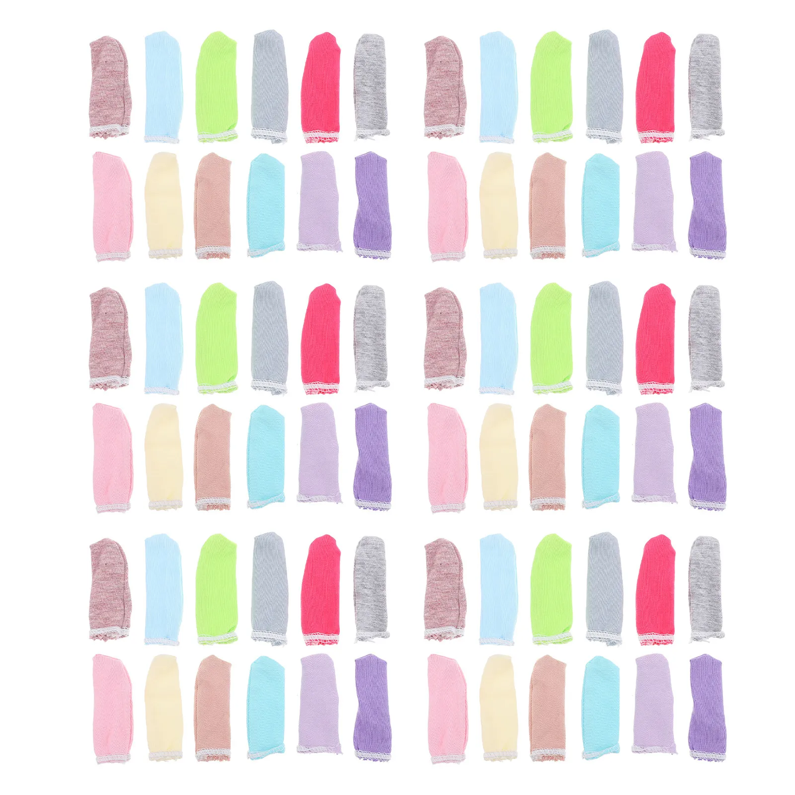 

100Pcs Finger Protective Covers Cotton Cloth Breathable Finger Protectors Wear Resistant for Working Kitchen Gardening