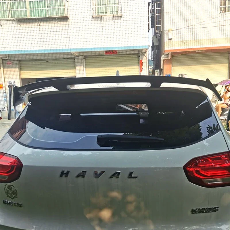 Trunk Spoiler Type TE Carbon Surface Car Rear Trunk Wing ABS Material Refit Accessories Spoiler For HAVAL H6