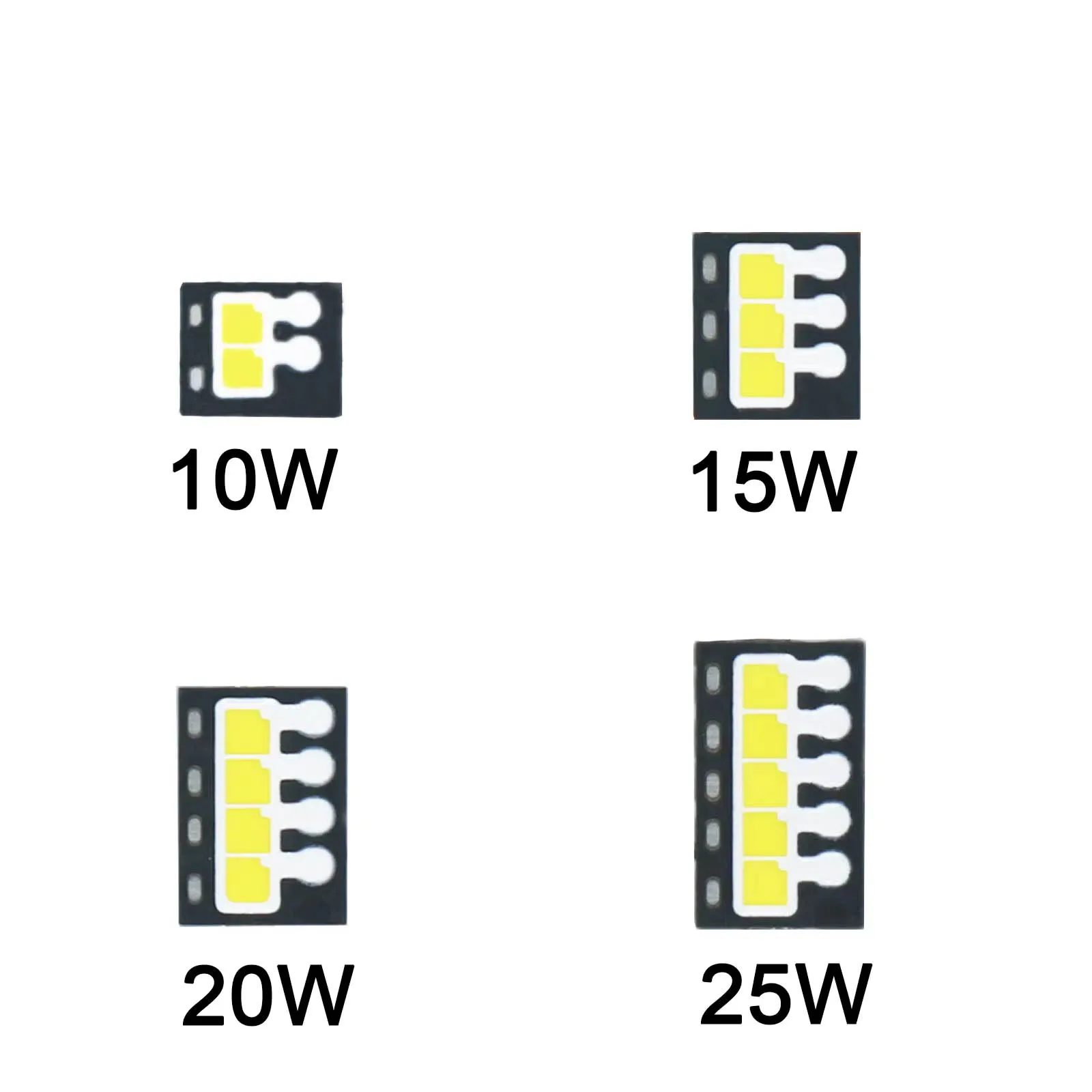 5 uds 10W 15W 20W 25W alta potencia 9V 12V 15V luz LED SMD Chip LED cuentas PCB sustrato cobre para faros de coche automotriz DIY