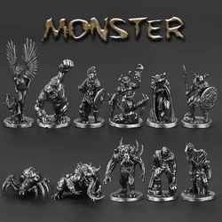Metal Monster Monster Toy Soldier Model Finished Product Gift Desktop Game Chess Piece Car Vehicle Ornament Jewelry Boy Gift