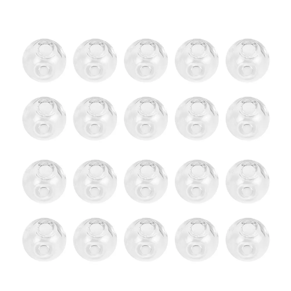 100Pcs Hollow Glass Ball Accessory Transparent Durable DIY Jewelry Making Supplies Earrings Necklace Bracelet Scrapbooking