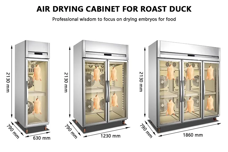 Air Drying Cabinet Commercial Roast Duck Dryer Air Cooling Display Cabinet Duck Skin Fresh-keeping Cabinet