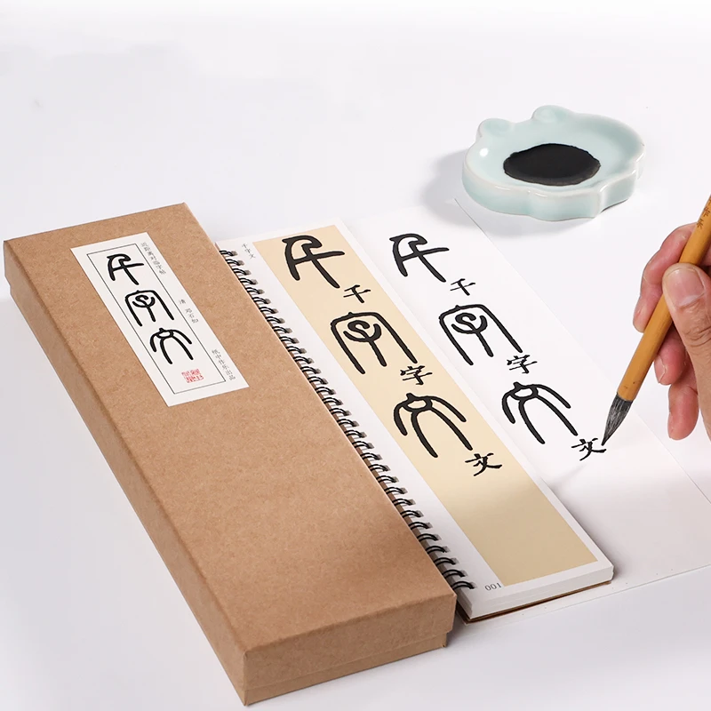 Deng Shiru Seal Script Calligraphy Brush Copybook Traditional Chinese Character Calligraphy Practicing Copying Book Art Supplies