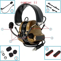 Casque TAC-SKY DulMédiateur set Comtac ii Accessoires de remplacement Microphone, Microphone Juste éponge, Couvercle de la batterie