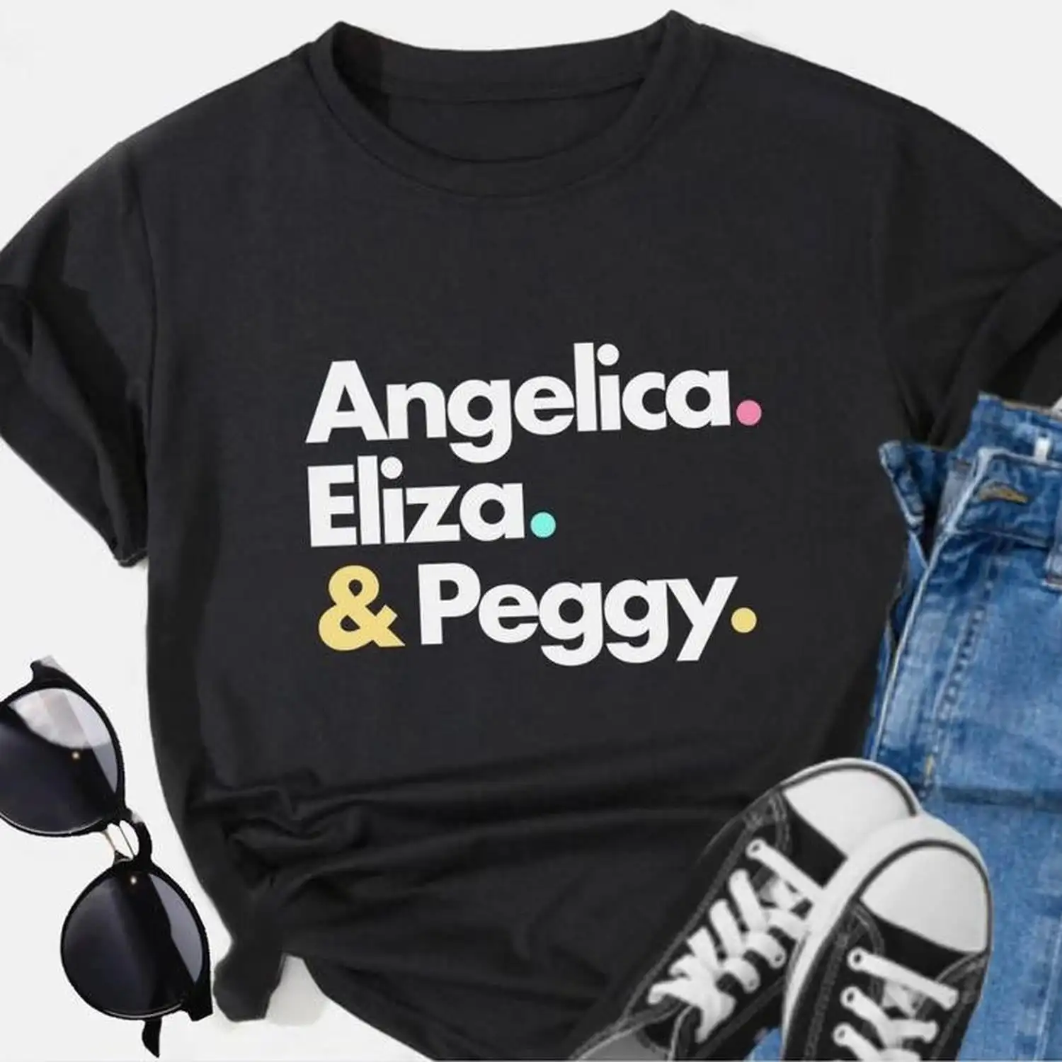 Hamilton Musical Unisex Short Sleeve T-Shirt _ Musical T-Shirt _ Broadway Merchandise _ Schuyler Sisters T-Shirt _ Hamilton T-Shirt