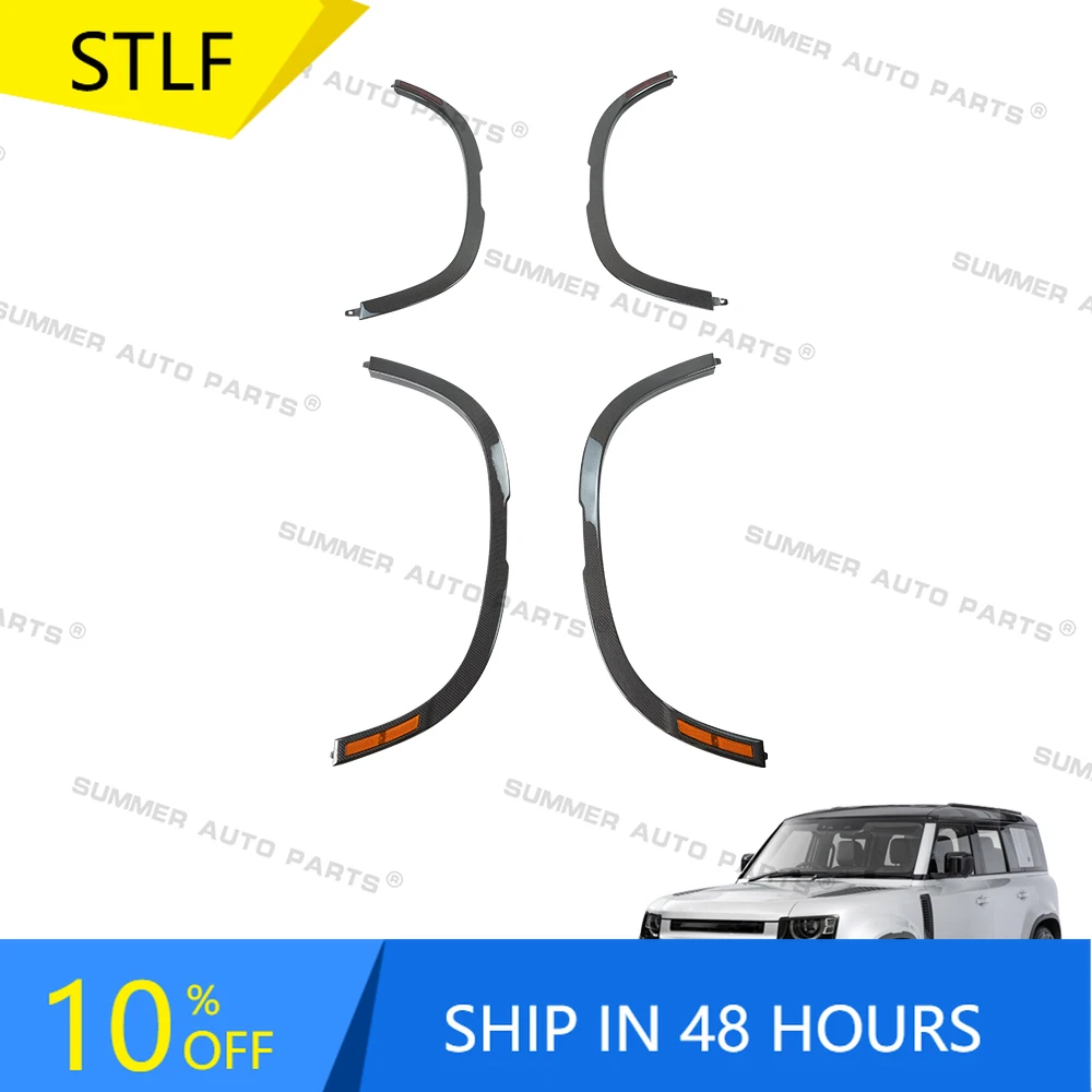 

Car Accessories Original Genuine Carbon Fiber Wheel Arch With Led Light for Defender 90 110 Body Parts