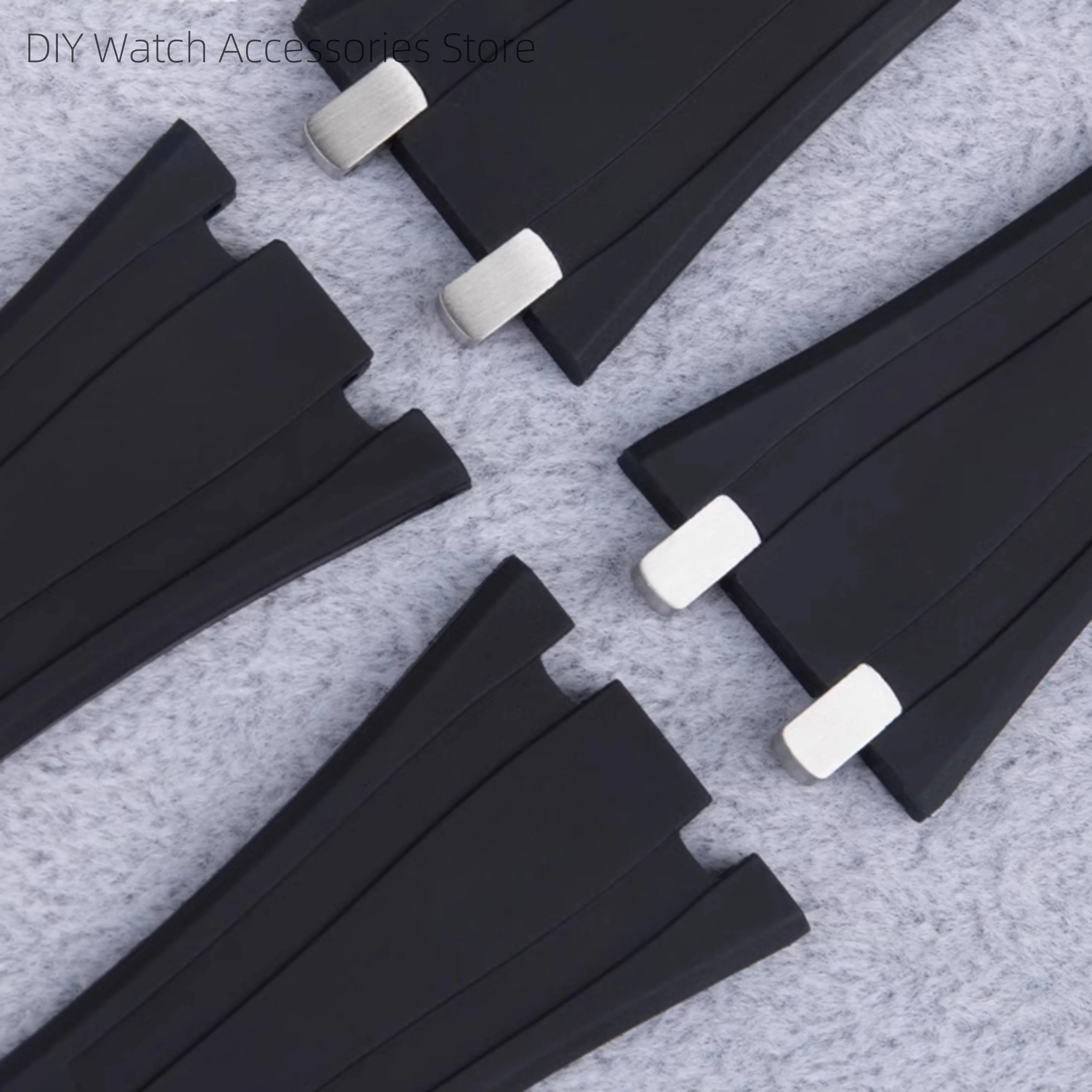26MM Rubber Watch Strap For Royal Oak Bracelet Strap Men's Sports Watch Watchband Accessories Parts Wristband Replacement