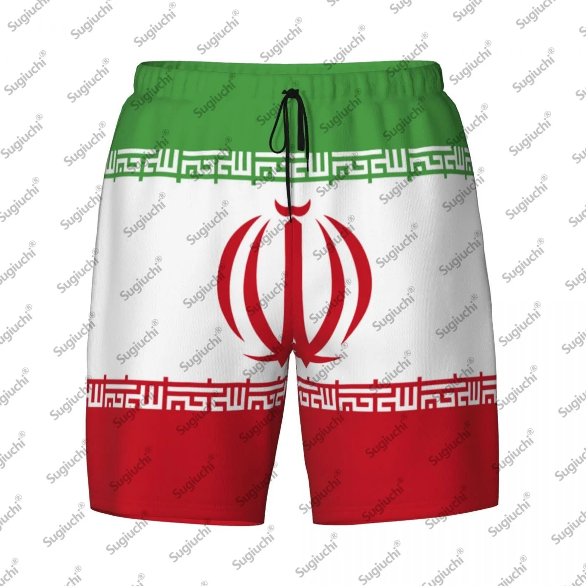 

Мужские плавки с 3D принтом флага Ирана 2025 года, гавайские купальные пляжные шорты 2 в 1, быстросохнущие летние шорты для плавания с карманами