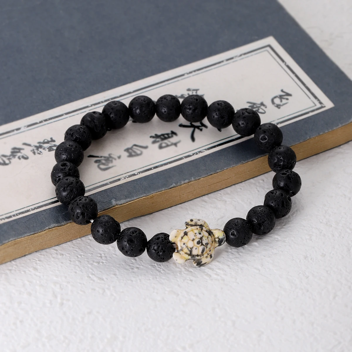 Classic Lava Turtle Bracelet Homme Women Fashion Multicolor Resin Beads Handmade Charm Bracelet Bangles Beach Party Jewelry Gift