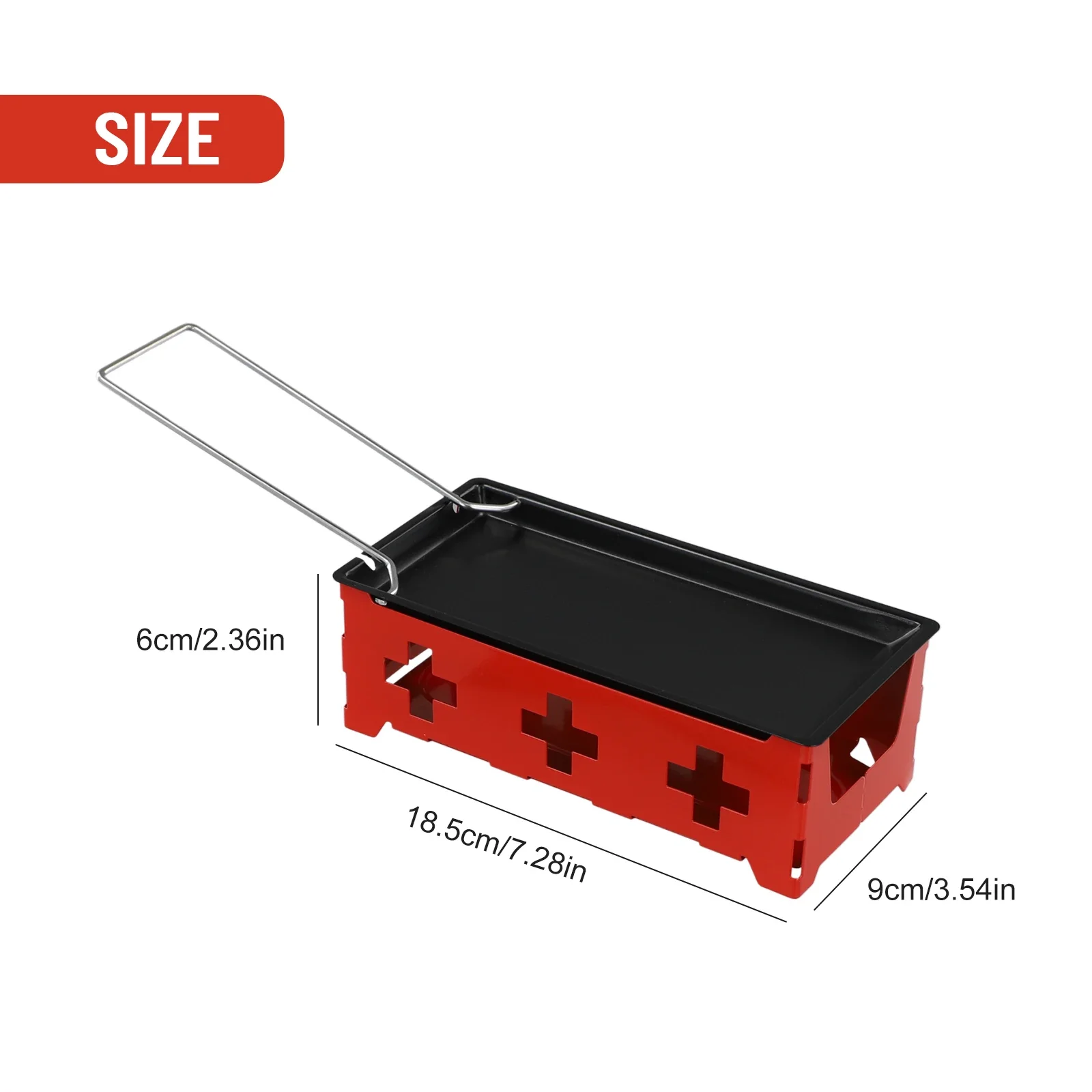 Miniature Cheese Raclette Melter for Convenient Use Portable Baking Tray with Safe Heat Insulation Wooden Handle