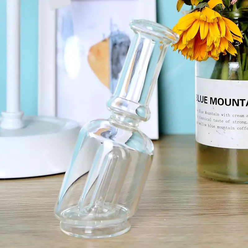 Clear Glass Olive Oil Dispenser Bottle - Oil & Vinegar Cruet with Pourers and NO Funnel Needed For Olive Oil