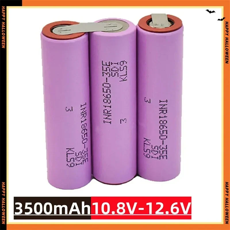 2S1P-6S2P 18650 35E 3500mAh 7000mAh 7.4V 12.6V 14.8V 18V 25.2V 29.6V voor Schroevendraaier Batterijen Lassen 18650 Batterij