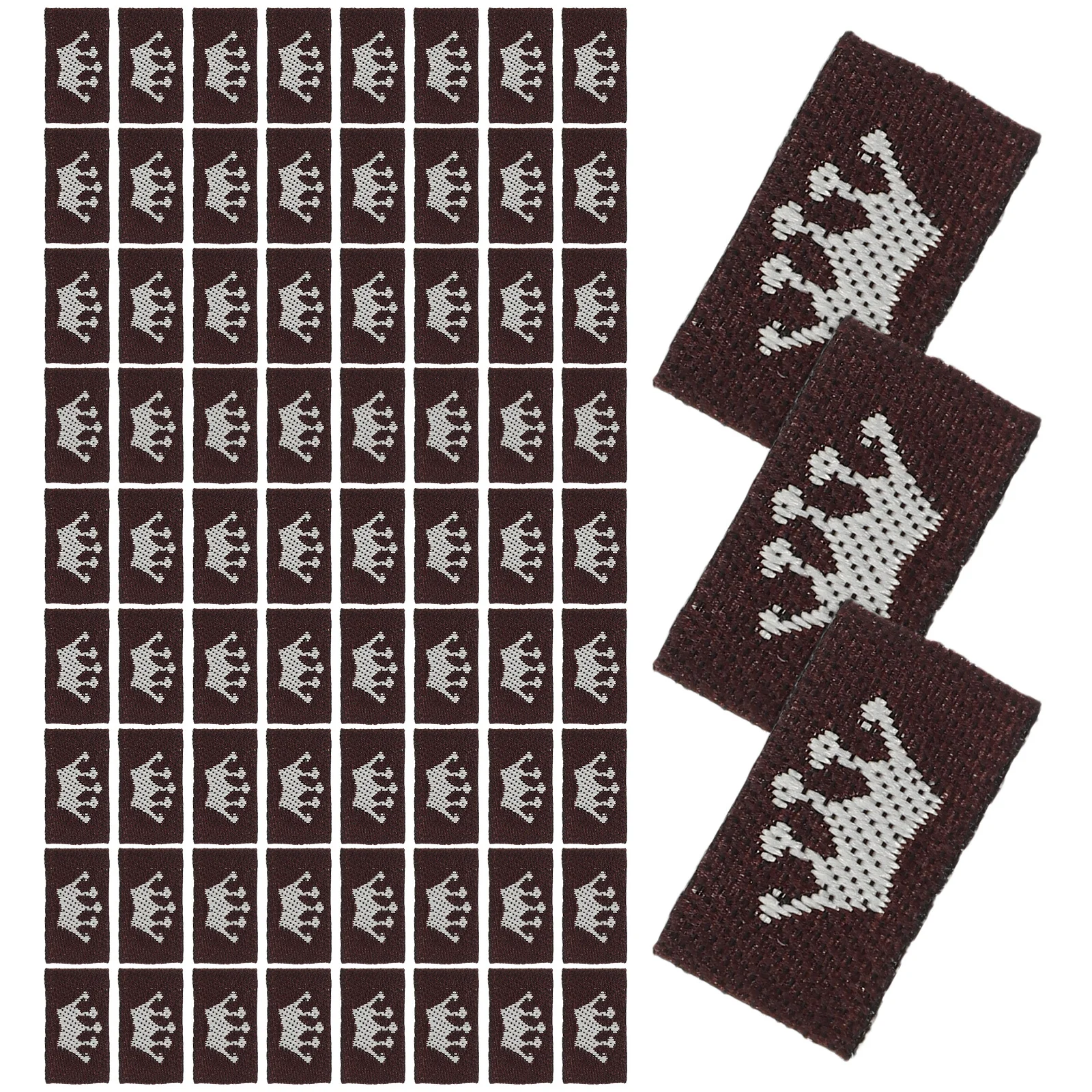 

500Pcs Custom Fabric Tags Woven Clothing Labels for Handmade Scrunchies Sew on Homemade Tags Crochet Crafts Sew in Label