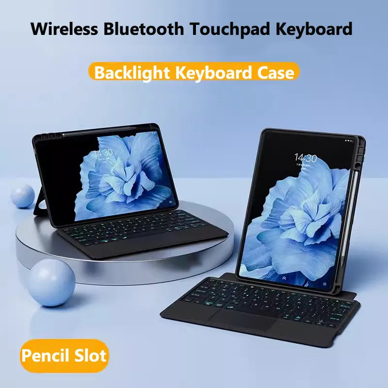 

Клавиатура для Huawei MatePad SE, 11 дюймов, 11,5 дюймов, S 2024 Air 11,5 2023 Pro 11 дюймов 2022 11, матовый чехол с подсветкой, клавиатура для отслеживания