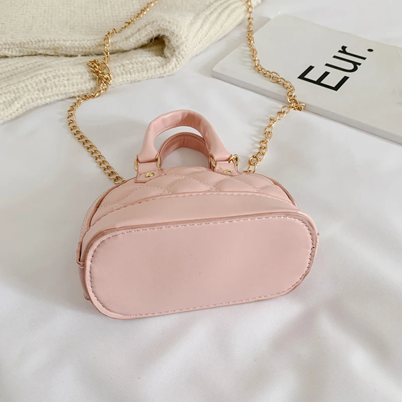 Fashion Elegant Rhombus Crossbody Bags Leather Shoulder Bag Handbag For Baby Girls Birthday Gifts