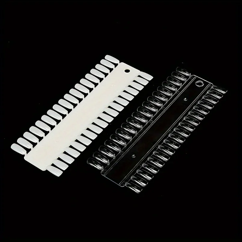 1pc Hypoallergenic Practice Nail Tips Display Board for Gel Polish Color Chart