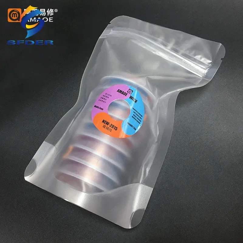 Amaoe Solder Wick Remover Tin Sution Line Soft Wire For Precision PCB Tin Remove Soldering 1515 2015 2515 3015 3515