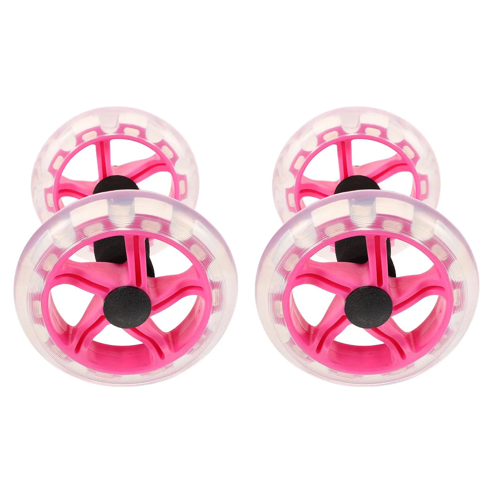 

2 Pcs Ab Wheel Abdominal Roller for Women Core Workout Equipment Sports Back Pink Machine