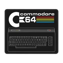 Retro Commodore 64 Gaming Mouse Pad antiscivolo in gomma Lockedge Mousepad C64 Amiga Computer Office Laptop PC Table Mat Decor Cover