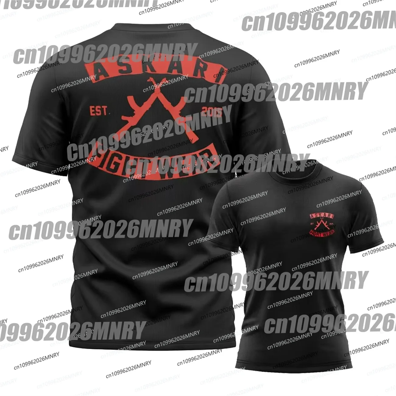 Hot Askari Boxing Fighting Men's T Shirt Summer Sports Fitness Breathable Kid Short Sleeve Tops Outdoor Moto Trainning Clothing