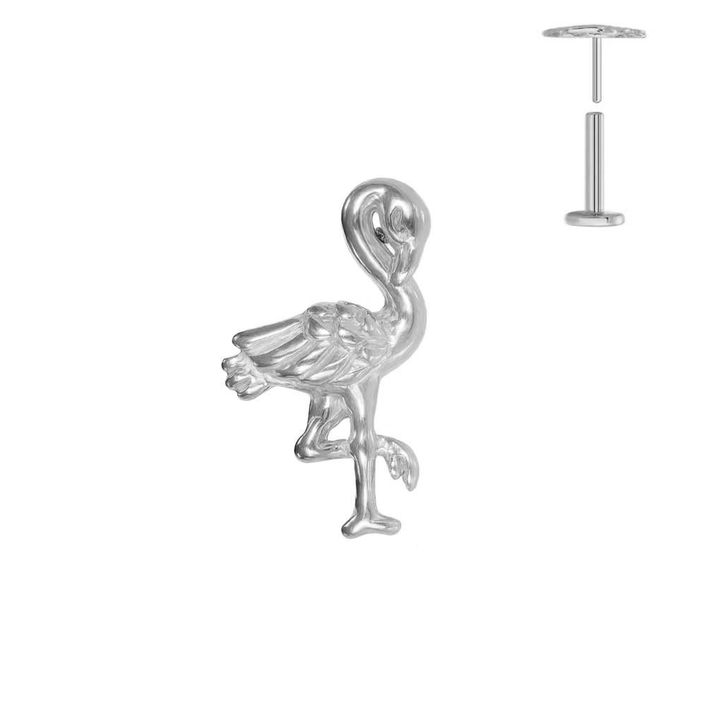 Peacock Dragonfly Titanium Earring Stud, Body Jewelry
