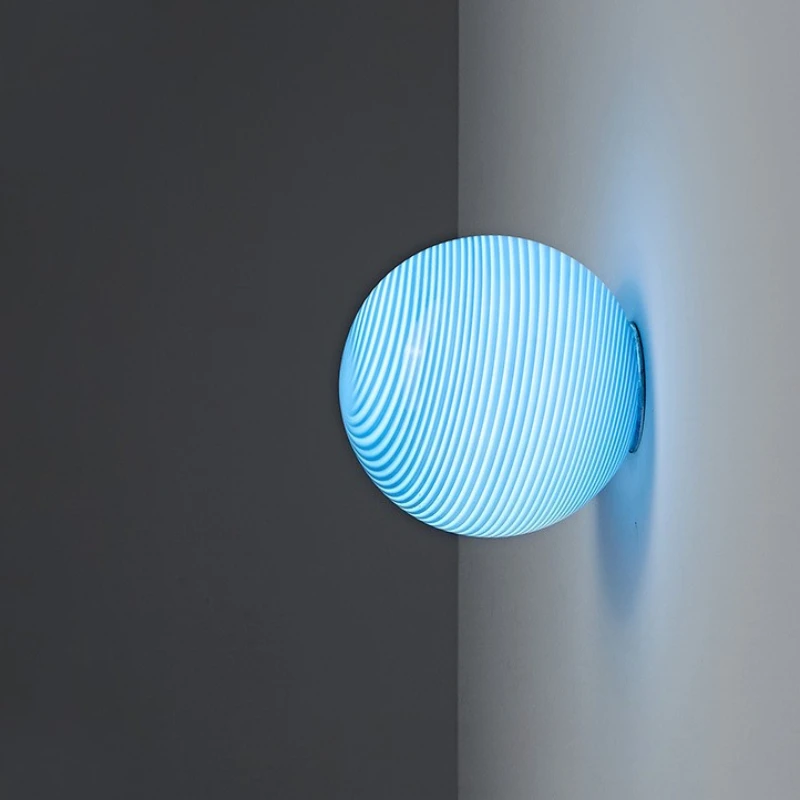 Colorful Rotundity Wall Lamp Creative Minimalist Wall Light Full Spectrum Bedroom Study Lighting Lamps Bedside Tricolor Lights