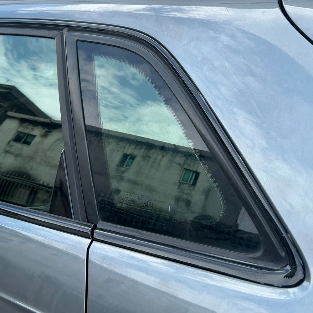 Chrom-Entfernungs-Fensterverkleidungsaufkleber für Audi A3 8V 2013-2020 Schrägheck, glänzend/matt schwarz, Außen-Dekor – Detail 6