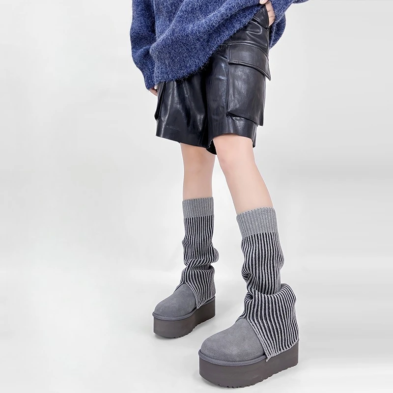 

Длинные носки в полоску в стиле ретро Y2k, свободные носки для девочек, женские гетры для девочек, чулки