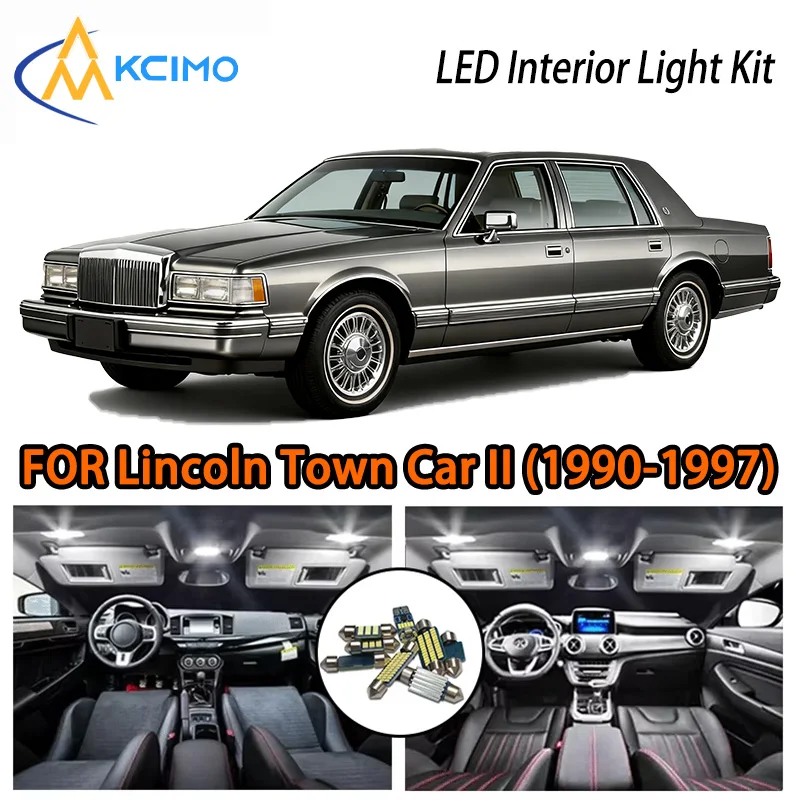 

KCIMO For Lincoln Town Car II 1990-1997 LED Interior Lights, Retro Luxury Glow, 2 Choices, Good Quality, Smooth Ride