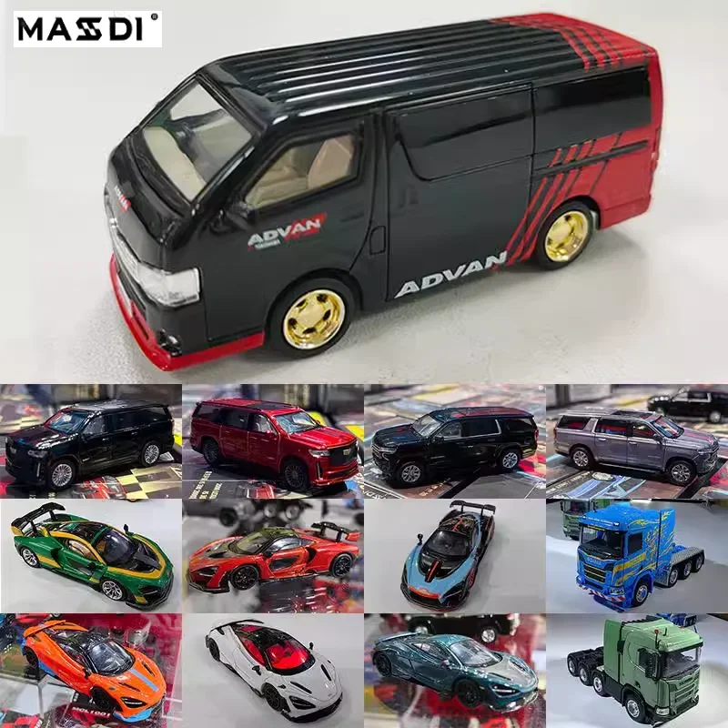 MASDI 1/64 Aditi Wang Toyota Sea Lion โลหะผสมแบบคงที่,คอลเลกชันเด็กของเล่นตกแต่ง,ของขวัญคริสต์มาสสําหรับเด็ก