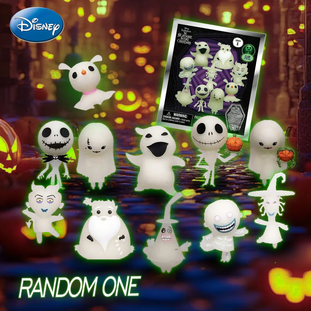 The Nightmare Before Christmas Officially Licensed Blind Box Jack Sally Zero Oogie Boogie Keychain Gift 1Pc Disney