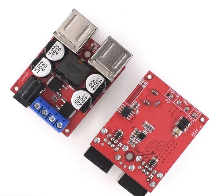 سيارة امدادات الطاقة تنحى باك محول وحدة لاردوينو ، 4 منفذ أوسب ، DC-DC ، السيارات شحن المجلس ، 8 فولت-35 فولت ، 5 فولت ، 8A