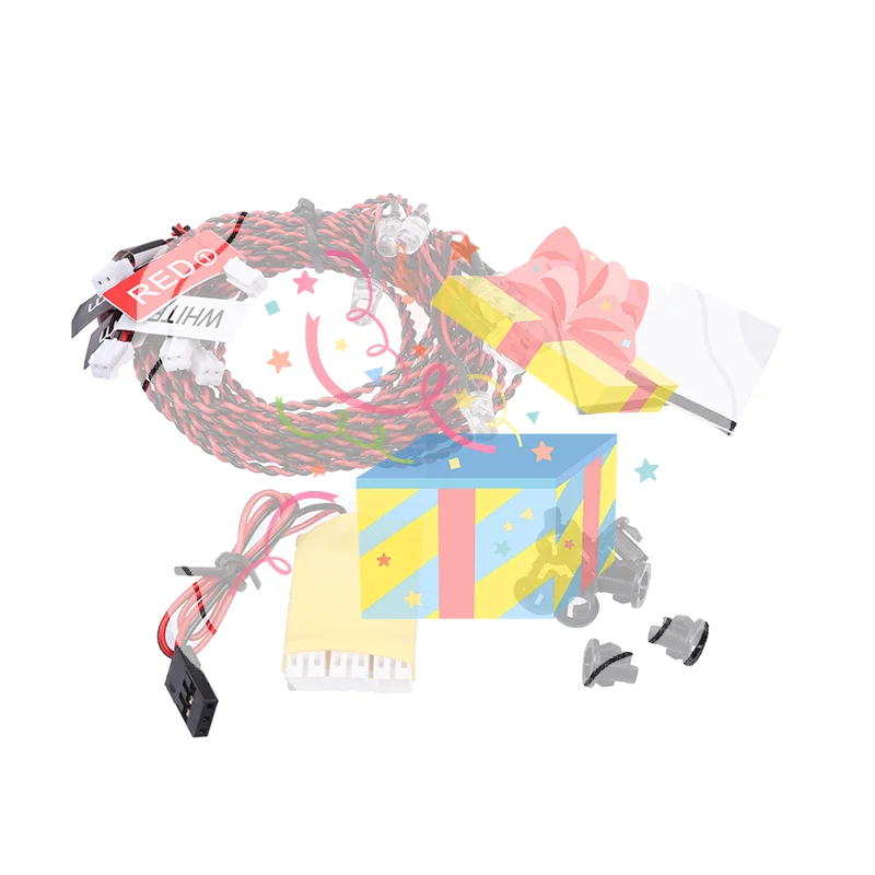 1Set Flash RC LED Light Kit 8 LED Lighting System For RC Helicopter Airplane