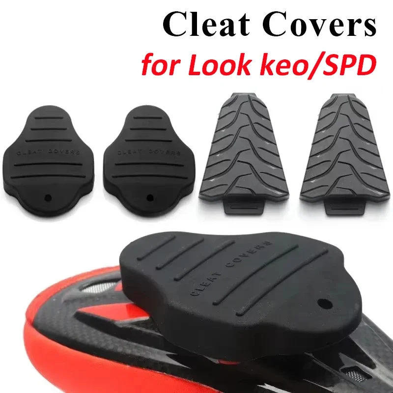 Ultralight Road Bicycle Pedal Cleats Cover Anti-slip Cycling Shoes Cleats Protector For LOOK KEO/SPD System