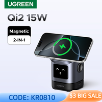UGREEN Uno Qi2 15W Magnetic Wireless Charger Charging Stand With Cable  For iPhone 16 Pro Max/AirPods 4 For MagSafe Fast Charger